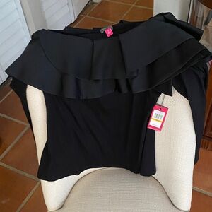 Vince Camuto Rich Black Blouse